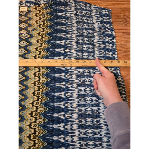 O'Neill Womens Swim Cover Up Sz M Blue Multi Bali Print Sheer Boho‎ - Picture 11 of 12